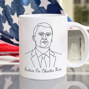 Justice For Charlie Kirk Ideas Are Bulletproof White Mug LM32 65607