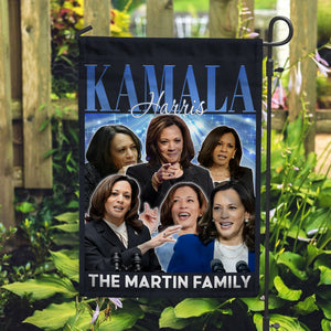 Custom Family Name Kamala Harris Garden Flag TH10 63365