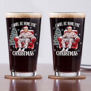 I’ll Be Home for Christmas Trump Beer Glass – Perfect Festive Gift HO82 63713