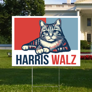 Custom Family Name Harris Walz 2024 Obviously Yard Sign HA75 63458