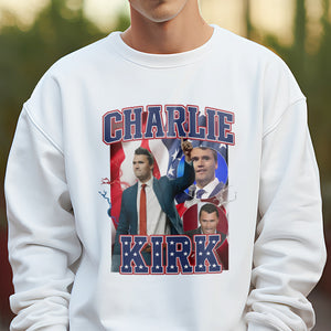 Patriotic Tribute to Charlie Kirk Memorial Bright Shirt LM32 65611
