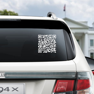 Funny QR President Trump 45 47 Dancing Car Window Decal Sticker TH10 64633