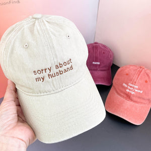 Custom Text Embroidered Baseball Cap, Gift For New Dad Mom, Camp Bachelorette Hat LM32 669391