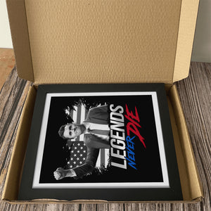 Pray For Charlie Kirk, Legends Never Die, Memorial Picture Frame LM32 65571
