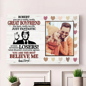 Custom Photo You're Really Great Canvas Wife Gifts For Mother's Day From Husband HA75 64386