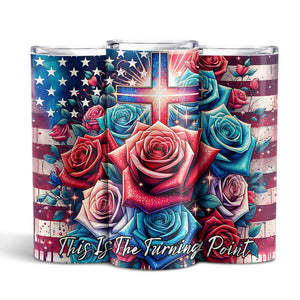 This Is The Turning Point - Charlie Kirk With Rose Tumbler HO82 66012
