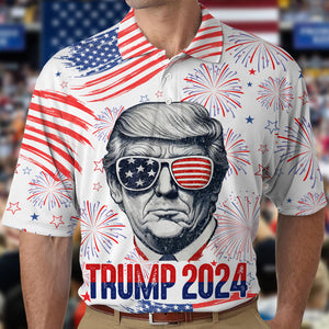 Independence Day American Trump Polo Shirt TH10 N304 62673
