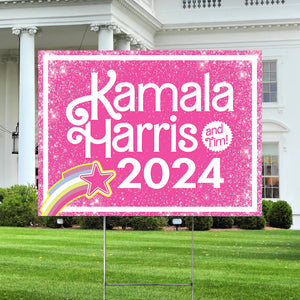 Kamala Harris 2024 and Tim! Yard Sign HO82 65022