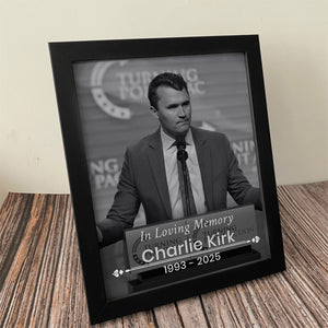 Charlie Kirk Free Speech Hero Picture Frame HO82 65964