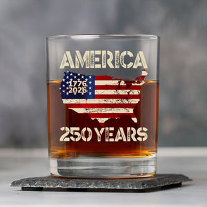 250 Years America Anniversary 250th Independence Day Whiskey Glass HA75 897356