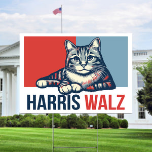 Custom Family Name Harris Walz 2024 Obviously Yard Sign HA75 63458
