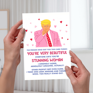 Personalized The Person Who Got You This Card Thinks Trump Thankyou Card LM32 897843