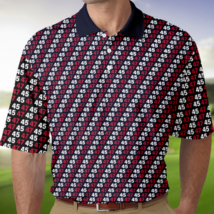 MAGA 45 47 Trump Holiday Golf Polo Shirt Gift For Golfers HO82 66026