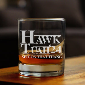 Hawk Tuah Spit On That Thang Print Rock Glass HO82 62824
