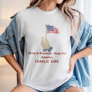 Faith & Freedom – Pray for America Bright Shirt HA75 64588