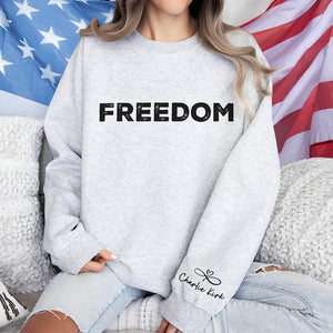 Charlie Kirk Freedom Sleeve Sweatshirt HA75 64566