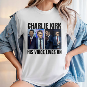 Charlie Kirk His Voice Lives On Bright Shirt HO82 65898