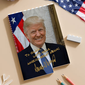 Custom Name President Donald Trump Photo Building Brick Blocks TH10 898877