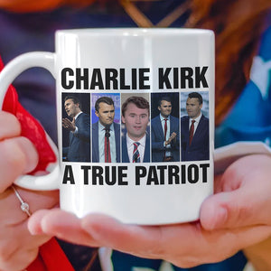 Charlie Kirk A True Patriot White Mug HO82 65892