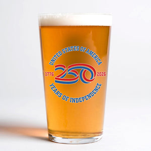 USA 250 Years Of Independence Beer Glass CH07 896770