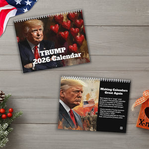 Funny Christmas Gift Trump 2026 Calendar HO82 66024