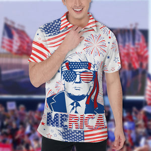 Independence Day American Trump Polo Shirt TH10 N304 62673