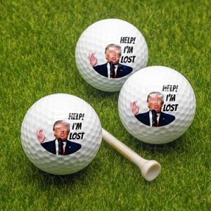 Donald Trump Help! I'm Lost Golf Balls, Funny MAGA Gift for Golfer LM32 65835