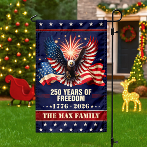 Custom Family Name 250 Year Of Freedom Garden Flag CH07 899642