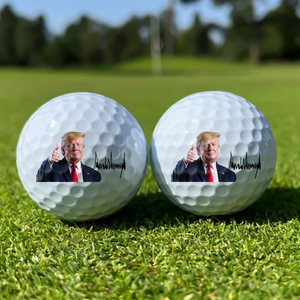 Donald Trump With Sign On Golf Ball For Golf Lover TH10 898135
