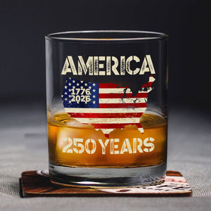 250 Years America Anniversary 250th Independence Day Whiskey Glass HA75 897356