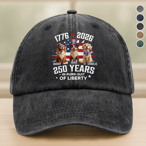 Personalized Freedom Vintage Washed Denim Baseball Cap HO82 901226