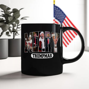 Merry Trumpmas Black Mug Funny Christmas Gift For Trump Lovers HA75 67080