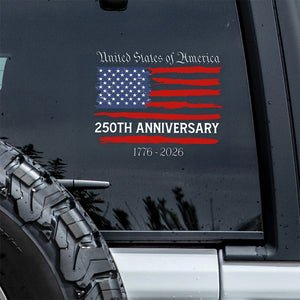 USA 250th Anniversary Car Window Decal Sticker TH10 896355