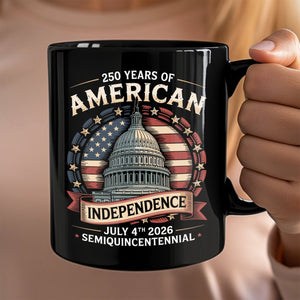 250 Years Of America Black Mug TH10 894655