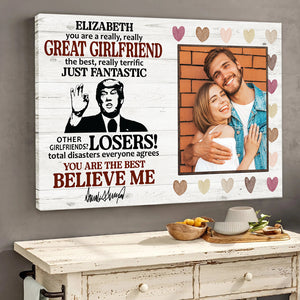 Custom Photo You're Really Great Canvas Wife Gifts For Mother's Day From Husband HA75 64386