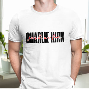 Justice For Charlie Kirk America Patriot Memorial Bright Shirt LM32 65601