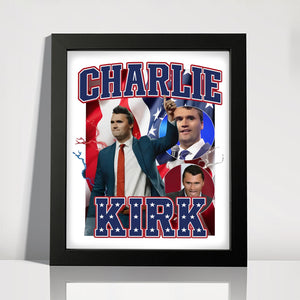 Patriotic Tribute to Charlie Kirk Memorial Picture Frame LM32 65615