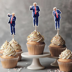 Funny Trump Dancing Independence Day Party Decoration Cupcake Toppers LM32 65337