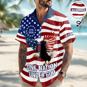 Personalized 250 Years of Freedom Flag, 1776–2026 Eagle Betsy Hawaii Shirt HO82 901202