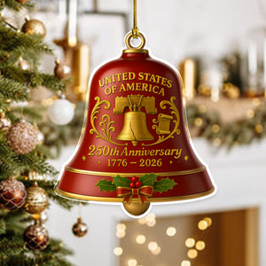 USA 250th Anniversary Acrylic Ornament Patriotic Holidays Gift CH07 896884