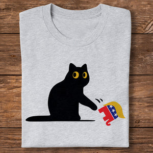 Kamala Harris 2024 Victory Black Cat vs. GOP Elephant Bright Shirt HA75 63456