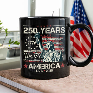 Celebrate Our America 250th Anniversary We The People Black Mug CH07 896714