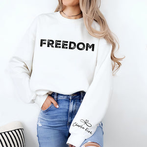 Charlie Kirk Freedom Sleeve Sweatshirt HA75 64566
