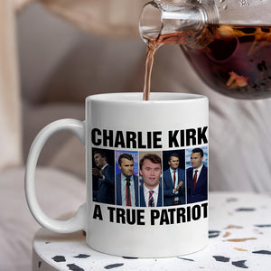 Charlie Kirk A True Patriot White Mug HO82 65892
