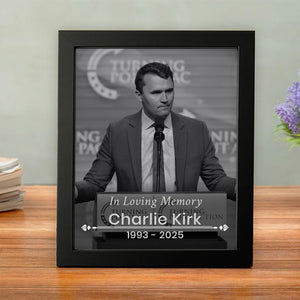 Charlie Kirk Free Speech Hero Picture Frame HO82 65964