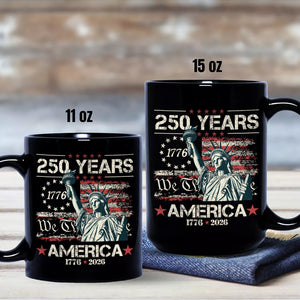 Celebrate Our America 250th Anniversary We The People Black Mug CH07 896714