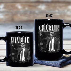Charlie Kirk, Great American Patriot 1993 - 2025 Black Mug LM32 65581