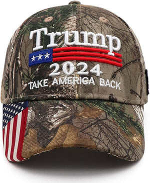 MAGA Hat Trump Hat Donald Trump 2024 Hat Make America Great Again Adjustable Baseball Cap with USA Flag for Women Men