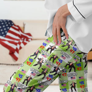 Trump 45 47 Dancing, Trump Irish St. Patrick's Day Pajamas N304 HA75 67214