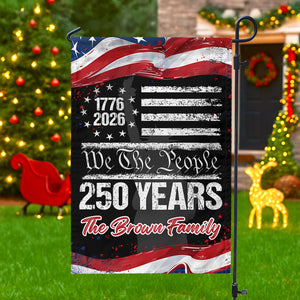 Custom 250 Years USA 250th Birthday 1776-2026 Eagle Garden Flag Gift for Family HO82 894618